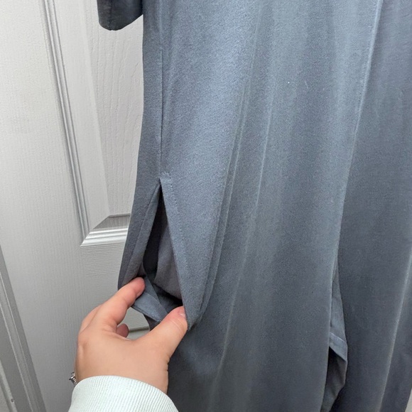 ASOS Design Oversized Gray T-Shirt Jumpsuit | Pockets | Size US 6 - Picture 5 of 12